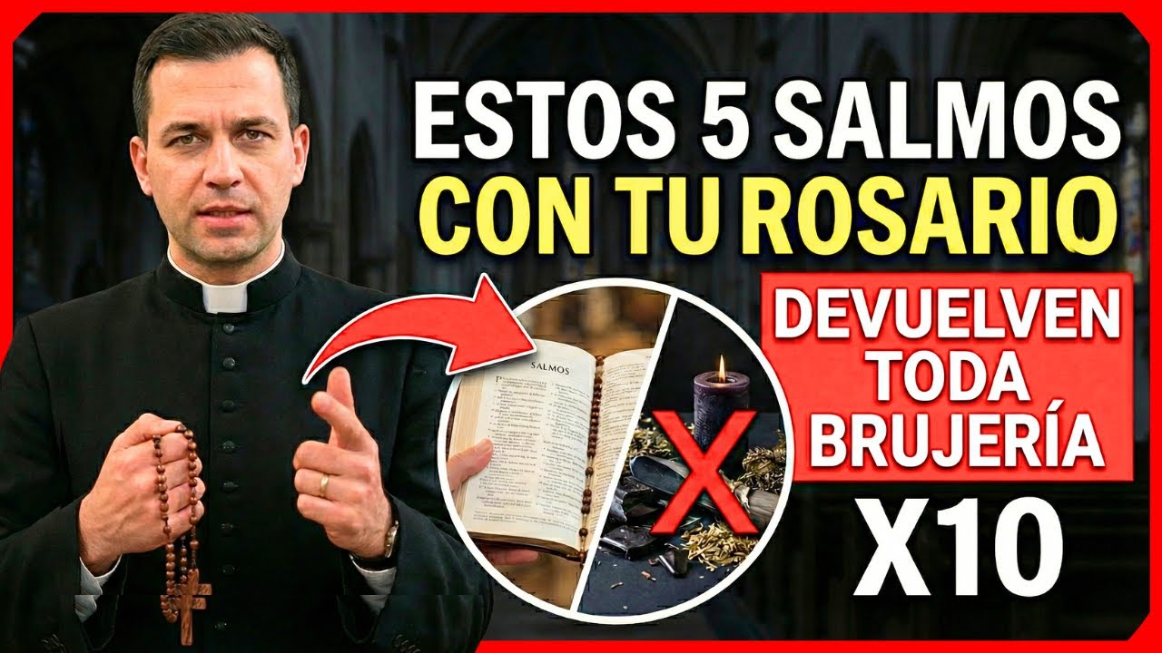 PADRE EXORCISTA REVELA: ESTOS 5 SALMOS CON TU ROSARIO DEVUELVEN TODA BRUJERÍA X10