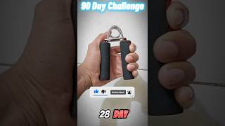 Day 28/90 Hard Challenge || Hand Grip Exercise || part1  fitness motivation workout
