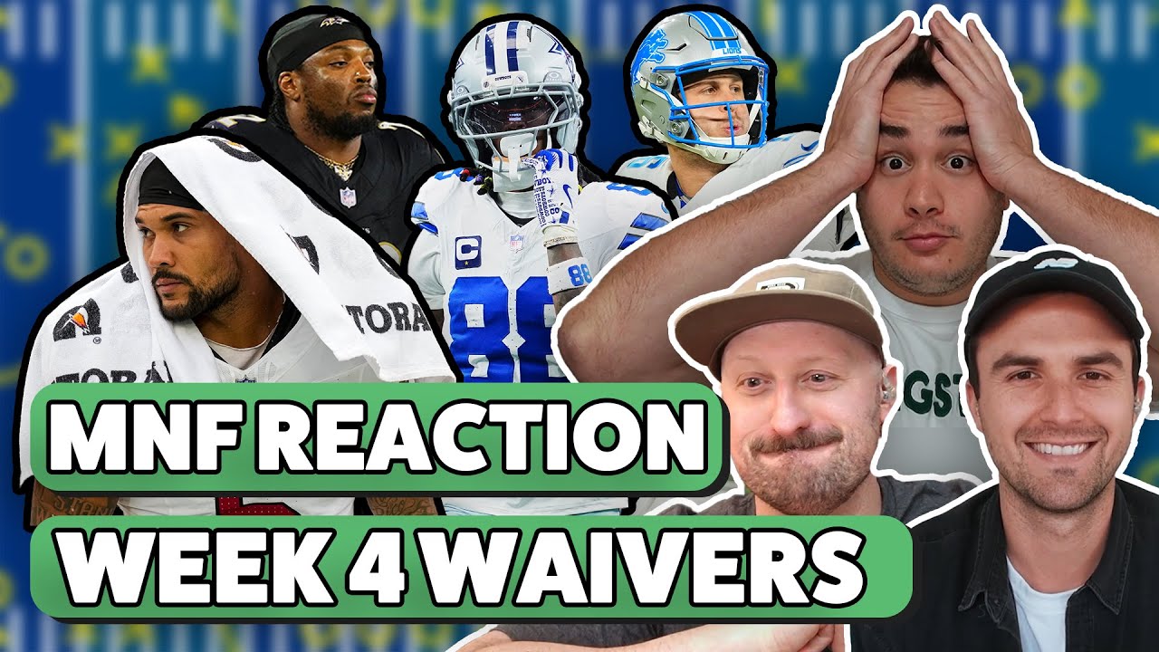 Lions-Ravens Reaction, and Week 4 Waivers