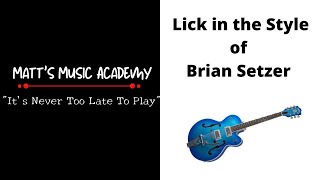How to play in the style of Brian Setzer|Rockabilly Guitar