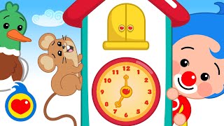 Hickory Dickory Dock de Animales | Canciones Infantiles | Plim Plim