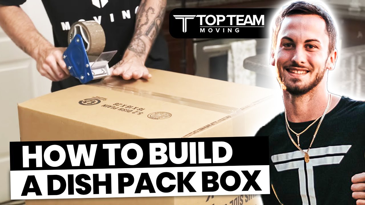 How to build a dish pack box | Professional Packing Tutorials | Top Team Moving
