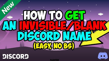 How to Get an Invisible Discord Name (easy)