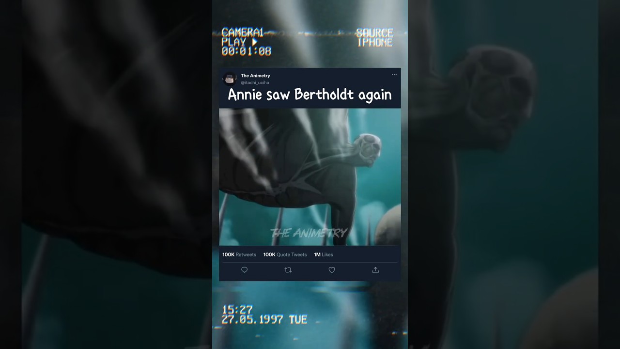 Annie saw Bertholdt again😢. 