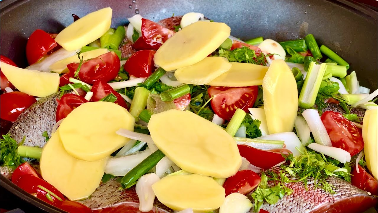 Вкусное и простое Блюдо из Овощей и Рыбы по Рецепту моей Мамы