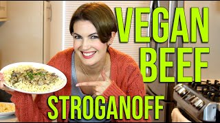 Try My VEGAN TRADITIONAL BEEF STROGANOFF Recipe!!!