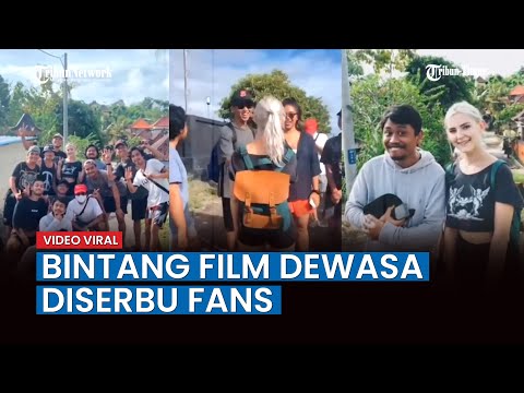 Viral Video Bintang Film Dewasa Berlibur ke Bali, Langsung Diserbu Fans