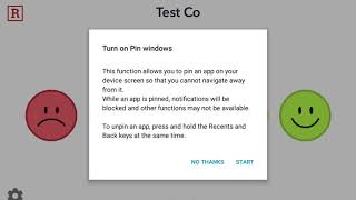 Activate Pin Windows Kiosk on Android