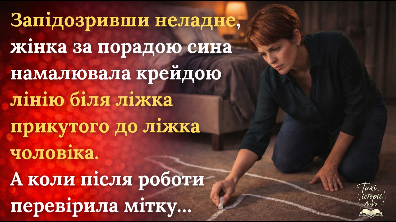 Дружина за порадою сина провела риску біля ліжка хворого чоловіка і дізналася правду...