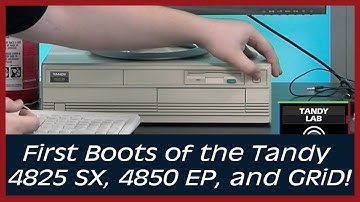 Tandy 4825 SX / 4850 EP and GRiD Systems - First Boot