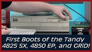 Tandy 4825 SX / 4850 EP and GRiD Systems - First Boot