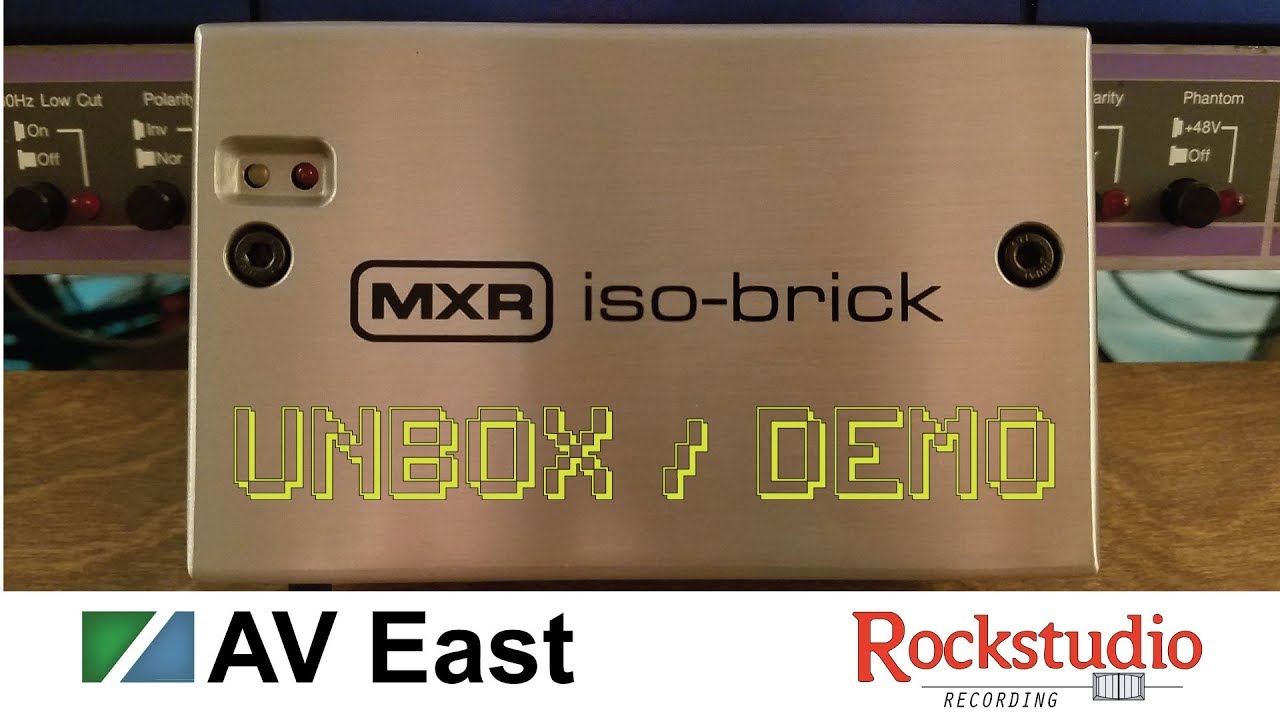 MXR isobrick power supply unboxing / demo YouTube