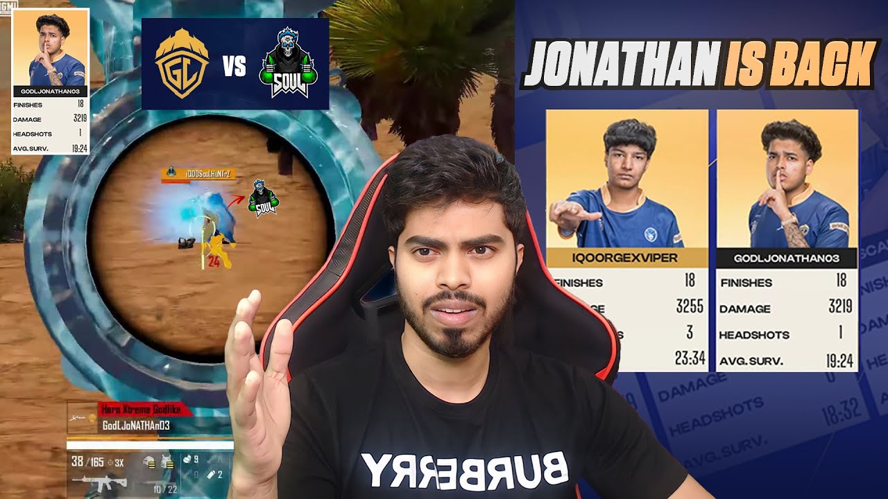 GODLIKE #1 DOMINATION | JONATHAN ON 🔥 | BGIS GRAND Finals Day 1 - YouTube