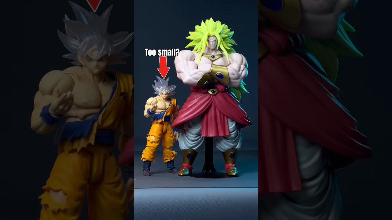 Mythos Anime Goku size comparison #shf #dragonball #goku #dragonballz #actionfigurephotography