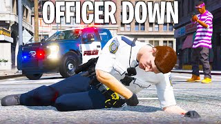 Responding To Officer Down In GTA 5 RP