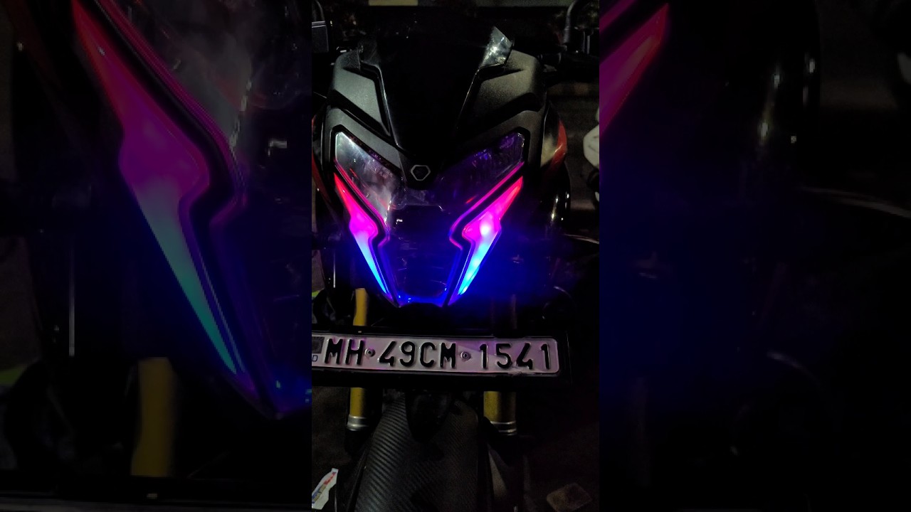 "Nagpur Mein Pehli Baar! NS160 Ki RGB DRL Lights Mod – Full Tadka Look!"