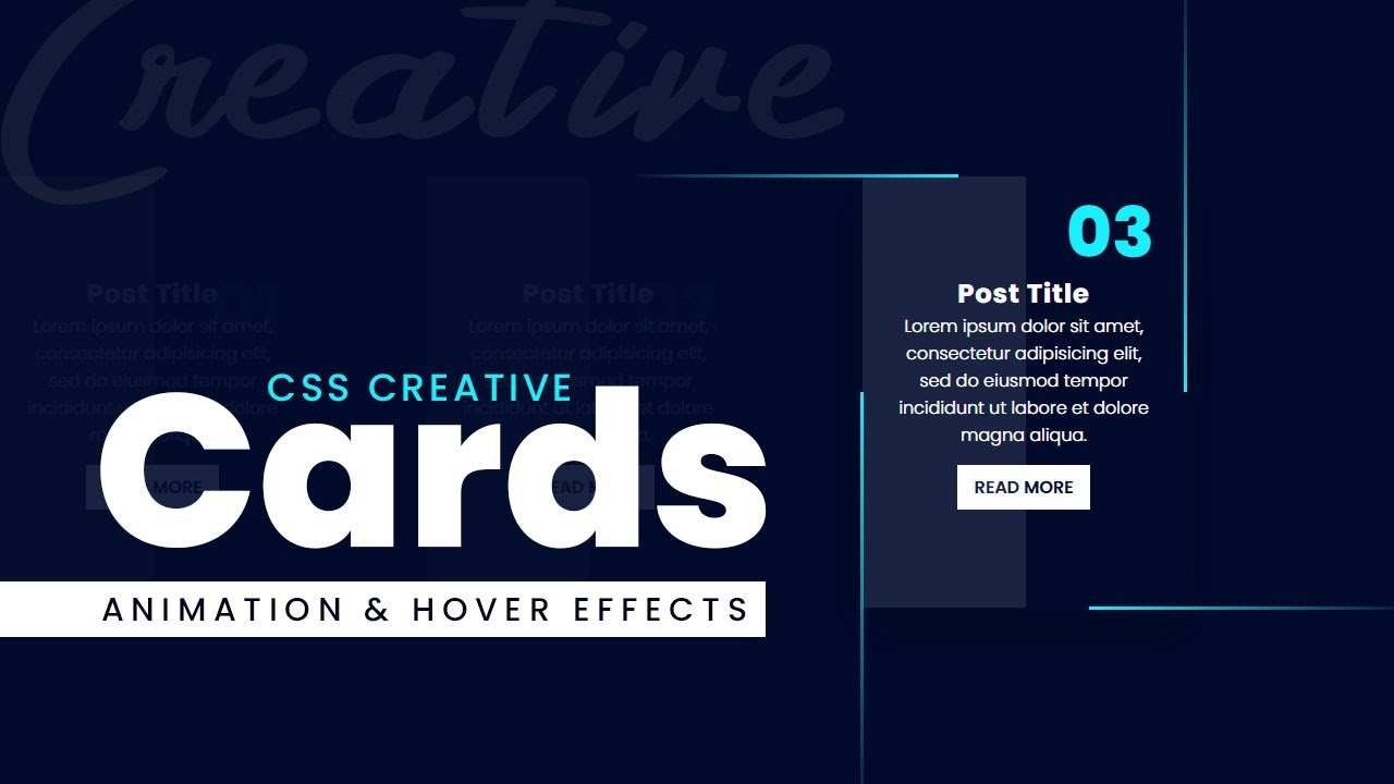 CSS Creative Cards Animation and Hover Effects | CSS Snake Border Animation