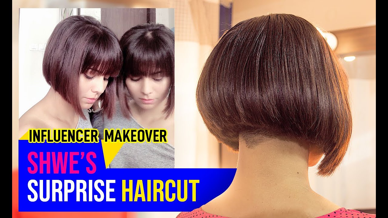 The most awaited Surprise Haircut | Undercut Bob with Bangs | NYNY Unisex Salon