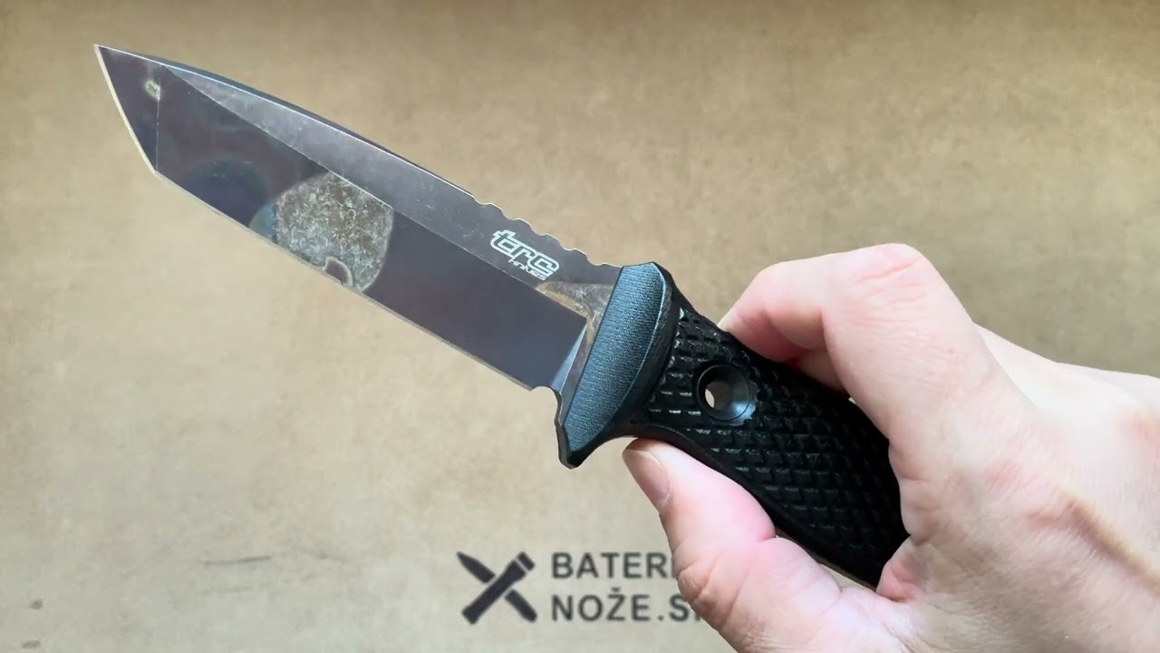 TRC Knives M-1XT Tanto Apocalyptic Finish - YouTube