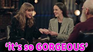 "absolutely dazzling" -Caitlin Clark actually OBSESSED with Taylor Swift's Gorgeous WEDDING Ring