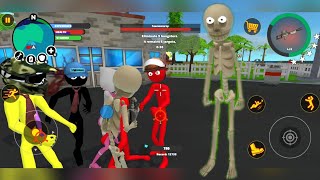 Stickman Superhero - TIME OF THE SKELETONS Android GamePlay Simulator screenshot 3