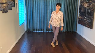 Sweet Caroline line dance demonstration and tutorial by Stephie