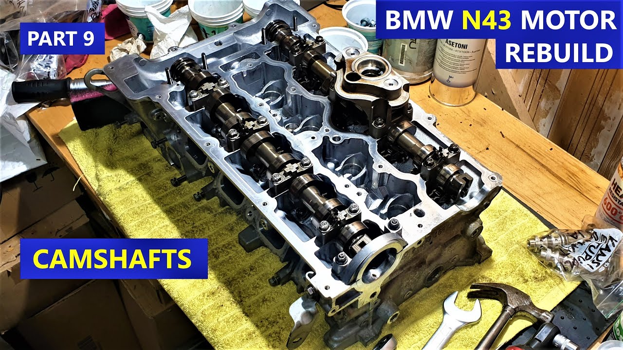Cylinder head; Install camshafts and vacuum pump PART 9 REBUILD