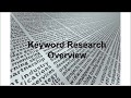 How to Do Keyword Research for SEO Quick Overview