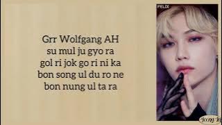 Stray Kids  - Wolfgang ot.8 Easy Lyrics