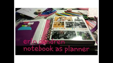 My erin condren notebook used as a planner