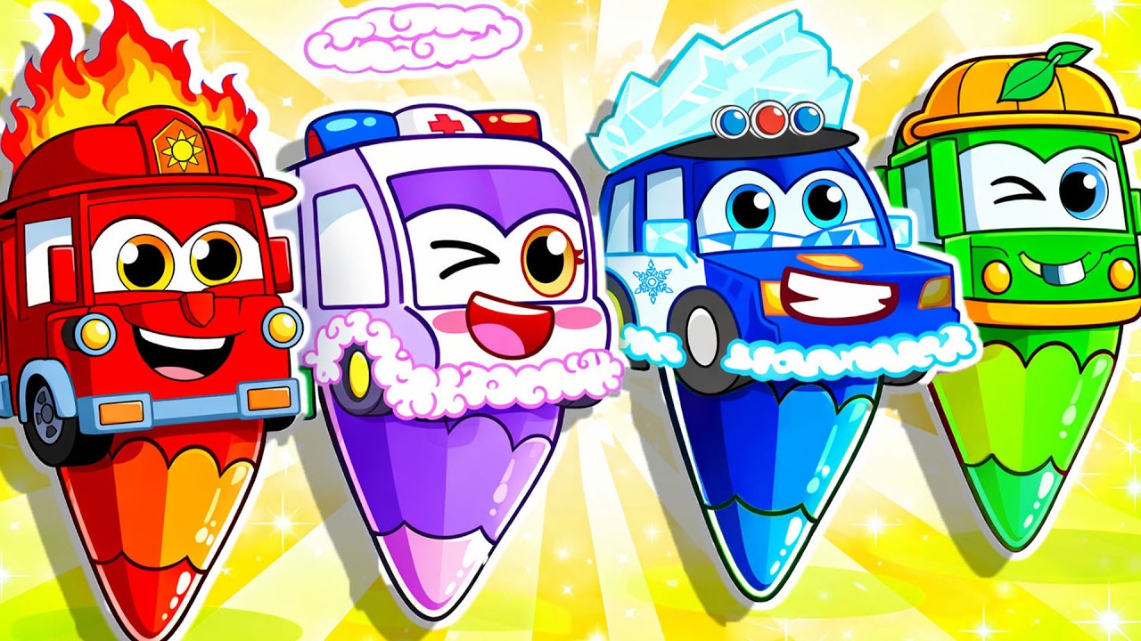 أقلام رسم مرحة ✏️🌈 | لنستعد الألوان | أغاني الأطفال | RoboSquad