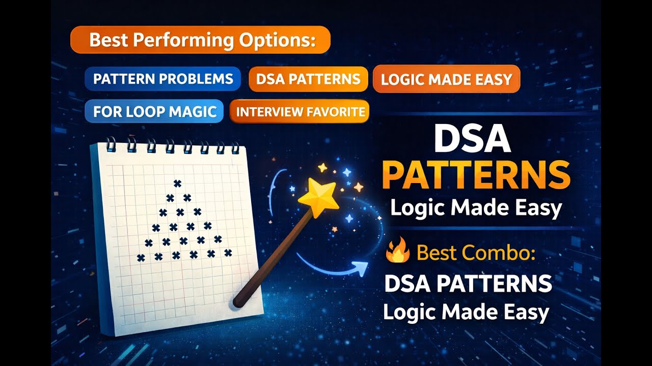 Pattern Problems in Java | Interview Logic Explained | DSA Basics - YouTube
