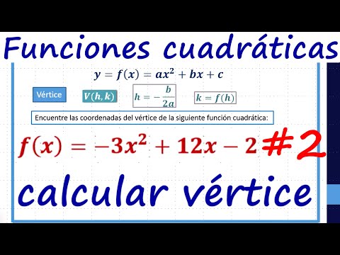 Calcular vértice función