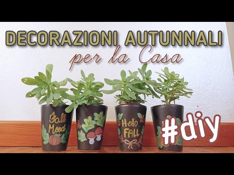 VASI AUTUNNALI FAI DA TE - FACILISSIMI 🍂🍂 Provo i pennarelli metallici Craspire sulla terracotta