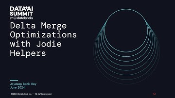 Delta Merge Optimizations with Jodie Helpers