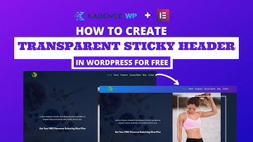 HOW TO CREATE A TRANSPARENT STICKY HEADER FOR FREE
