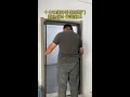 Foldable partition door, no drilling, easy install in bedroom, balcony, bathroom, isolates cold and