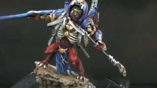 Thousand Sons Egyptian-Themed Daemon Prince For 40K- Blue Table Painting