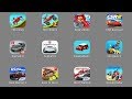 Smashy Road,Earn to Die 2,Gravity Rider,Most Wanted,Hill Climb Racing,Angry Birds Go,SCR,Asphalt 8,9