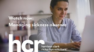 Managing Sickness Absence Webinar