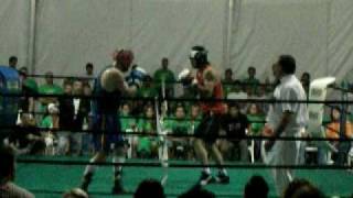 Cueto 2006 - retirada del boxeo de Guillermo Diego vs Alex Ormeño (4º asalto)