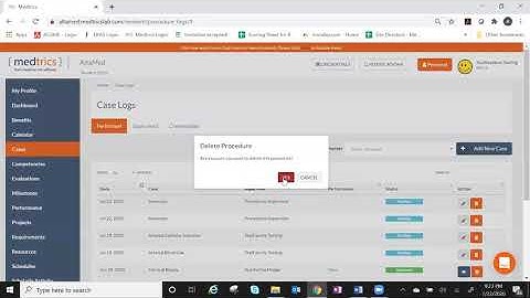 Procedure Cases Log - Medtrics for Residents