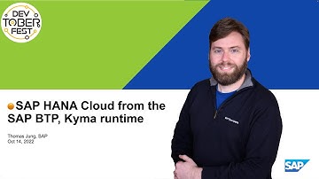 🟠 SAP HANA Cloud from the SAP BTP, Kyma runtime