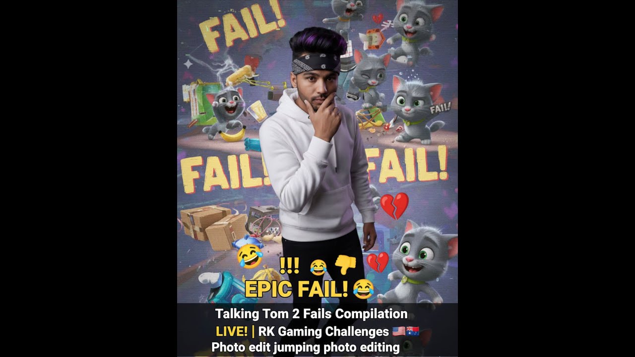 Tom Fail EPIC FAIL! 😂 Talking Tom 2 Fails Compilation LIVE! | RK Gaming ...
