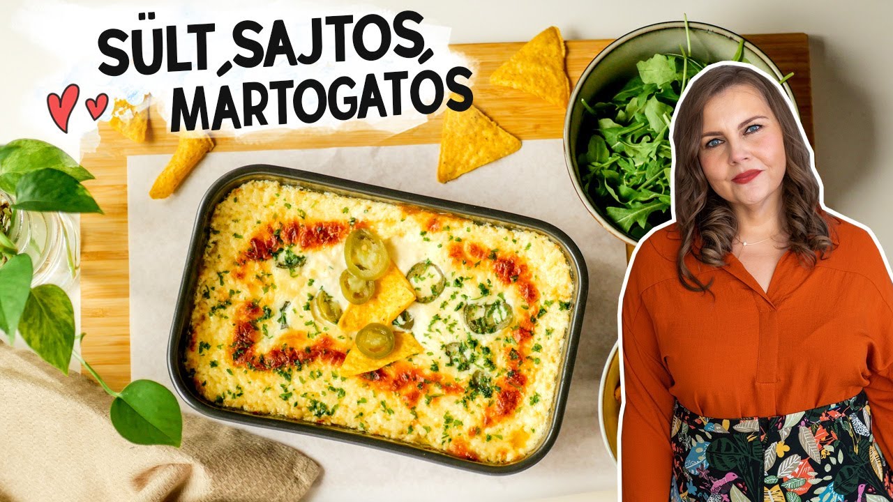 Sült sajtos mártogatós recept 🌮 🧀 tortillához és snackhez