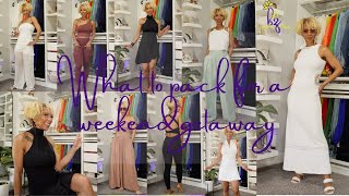 What to pack for a weekend getaway| Easy summer dresses| Vacation active wear| Women over 40