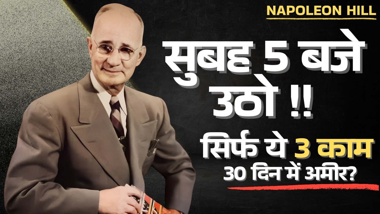 सुबह 5 बजे ये कर लिया तो 30 दिन में ज़िंदगी बदल जाएगी! | Napoleon Hill Challenge
