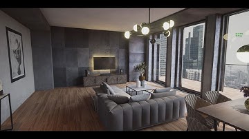 Archviz Real-Time cinematic UE4 project by our student.