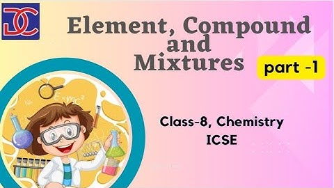 Class-8, Chemistry, ICSE, Element, compound and Mixture part -1