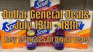 7/13 - 7/18/26 - Dollar General $5 off $25 Couponing Deals For All Week
